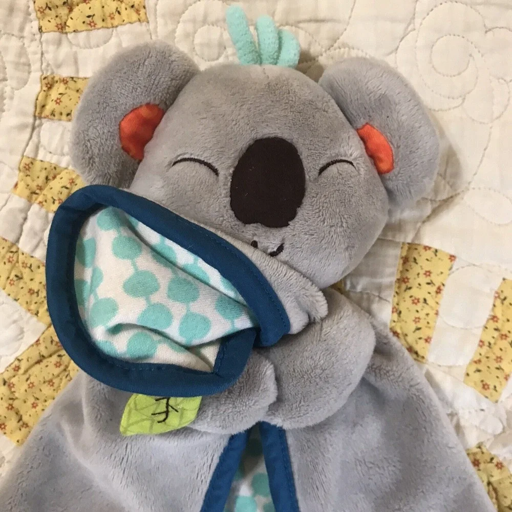 Baby Lovey B Toys Cuddly Gray Koala Bear Koko Dot Security Blanket 15